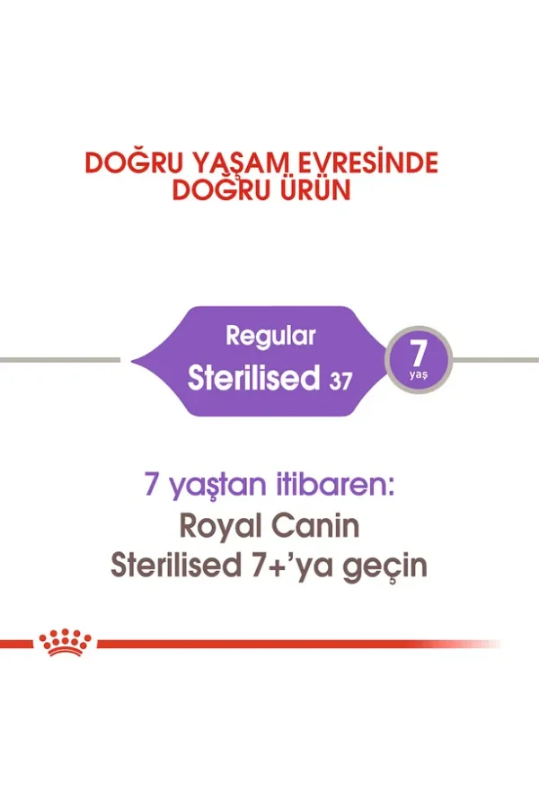 Royal Canin Sterilised37 Kısırlaştırılmış Kediler Için Kuru Kedi Maması 4kg - Görsel 3