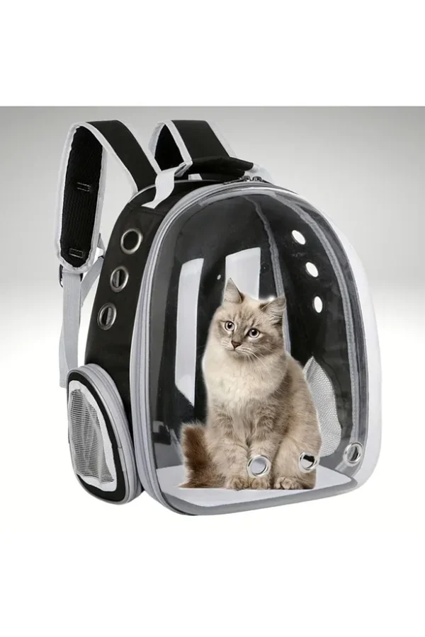Şeffaf Astronot Kapsül Kedi Köpek Seyahat Yolculuk Fermuarlı Hava Alan Taşınabilir Sırt Çantası