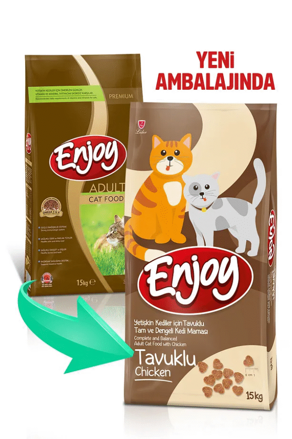 Enjoy Tavuklu Yetişkin Kedi Maması 15 Kg - Görsel 2